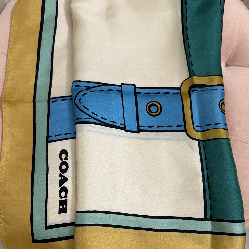Coach Tromple Loeil Print Silk
Square Scarf - Picture 7 of 7